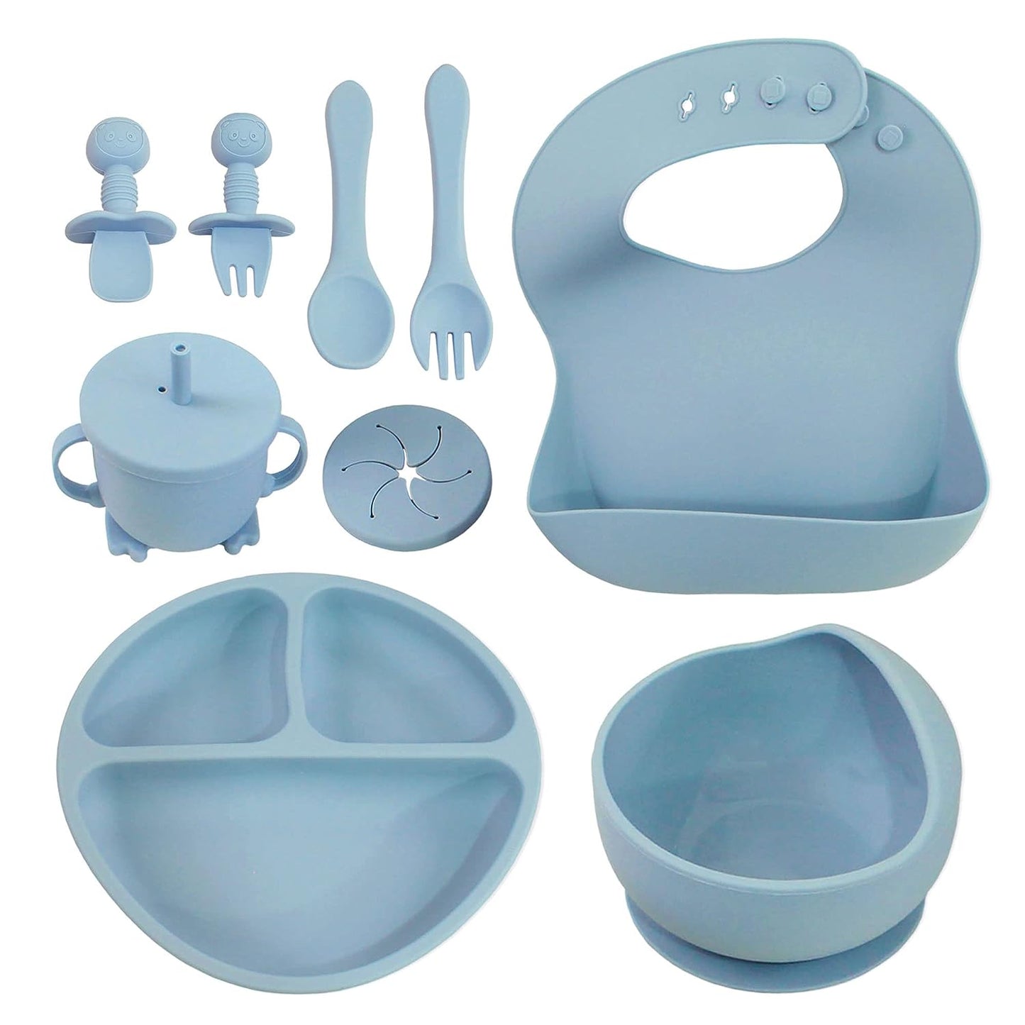 10 Piece Self-Feeding Starter Dining Set for Baby-Led Weaning & Toddlers