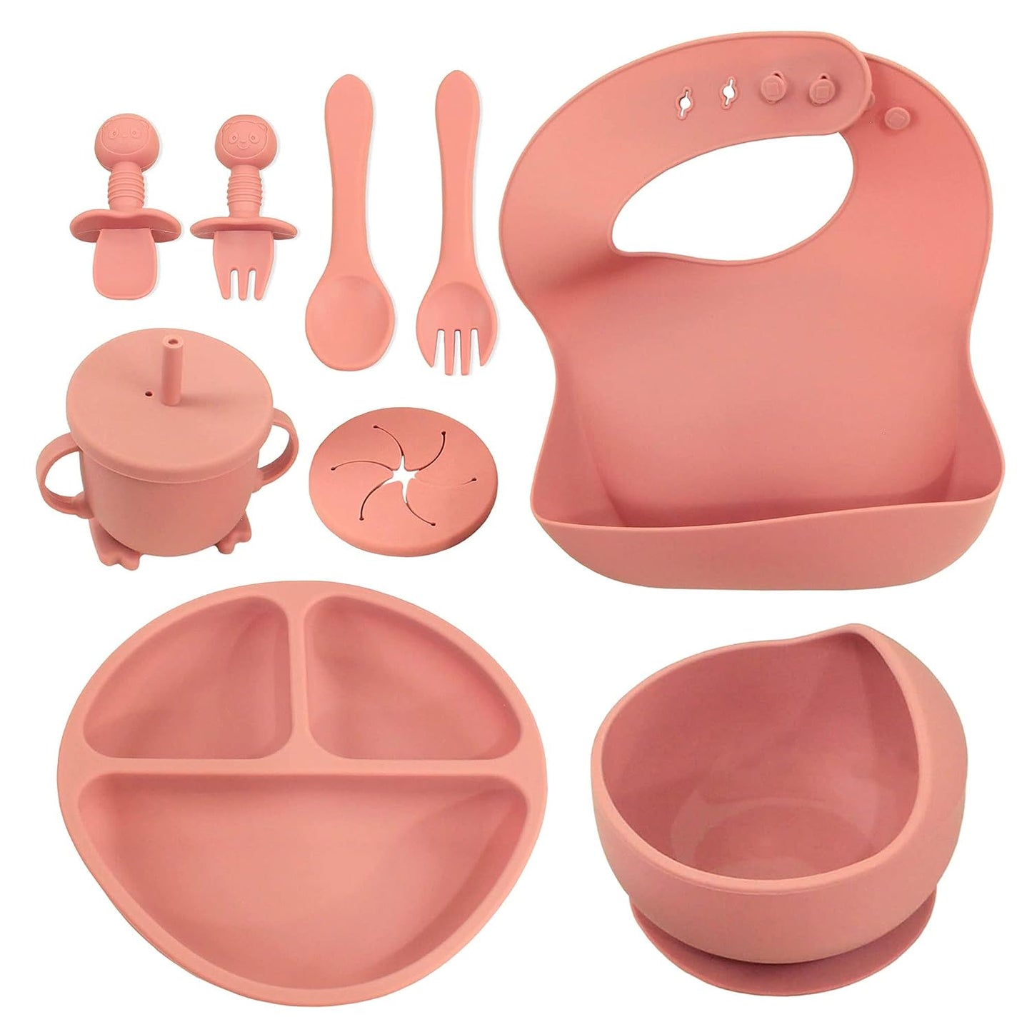 10 Piece Self-Feeding Starter Dining Set for Baby-Led Weaning & Toddlers